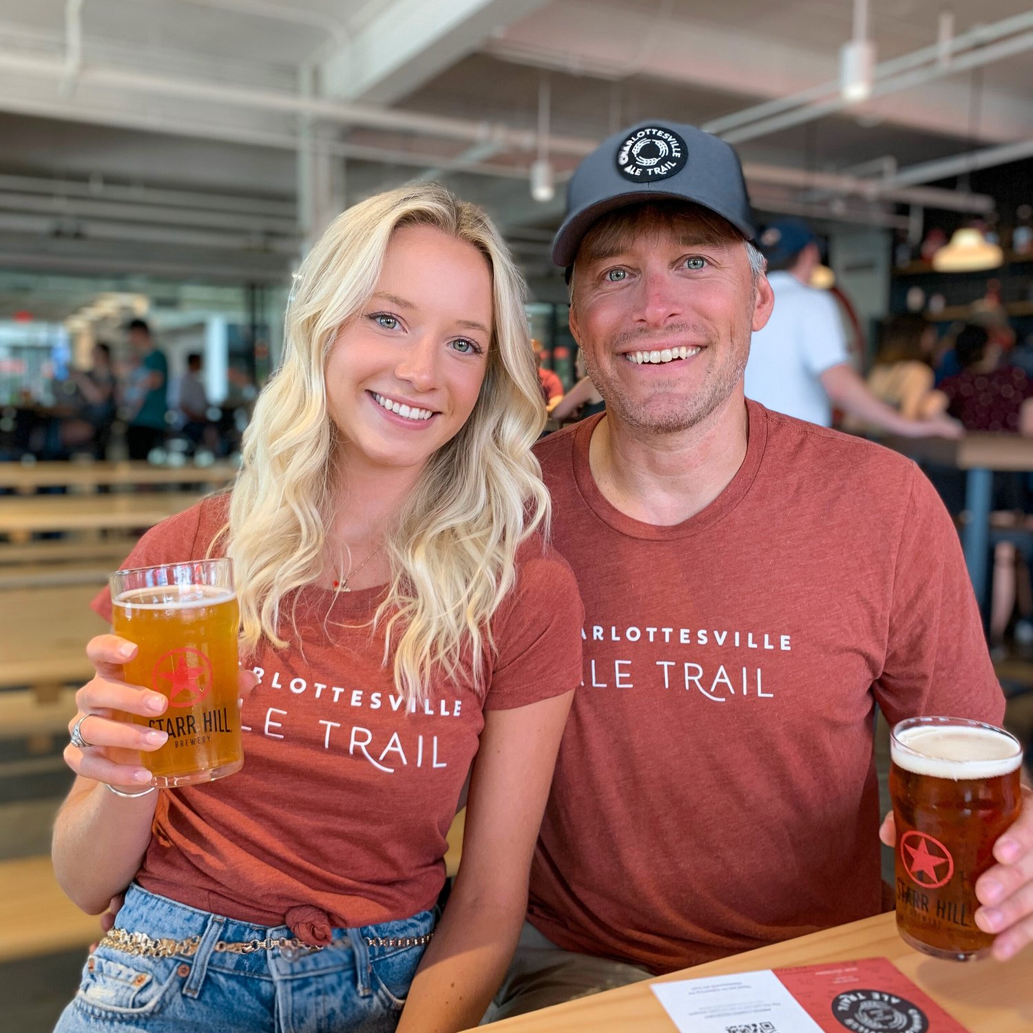 Father and Daughter on the Charlottesville Ale Trail