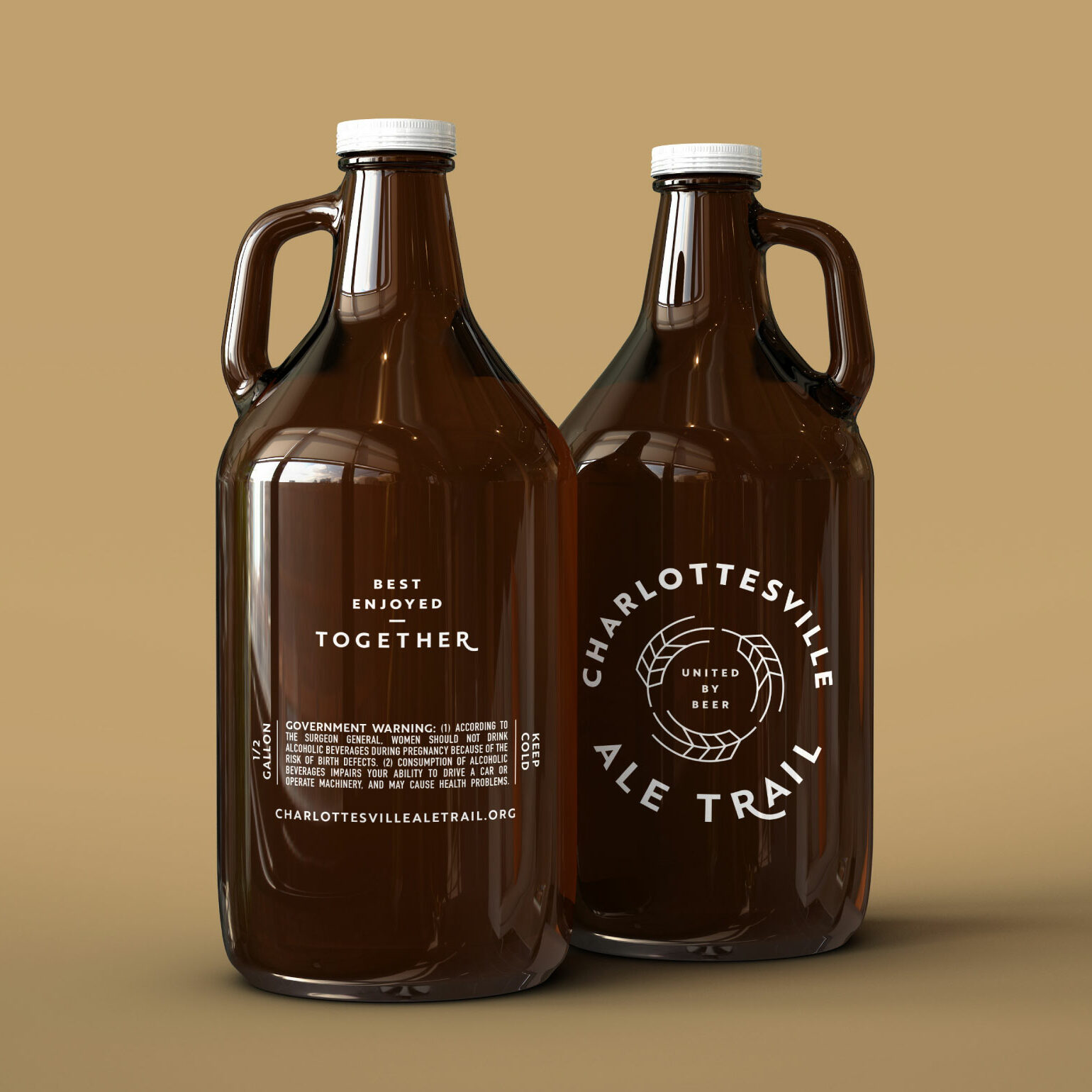 Charlottesville Ale Trail Growlers