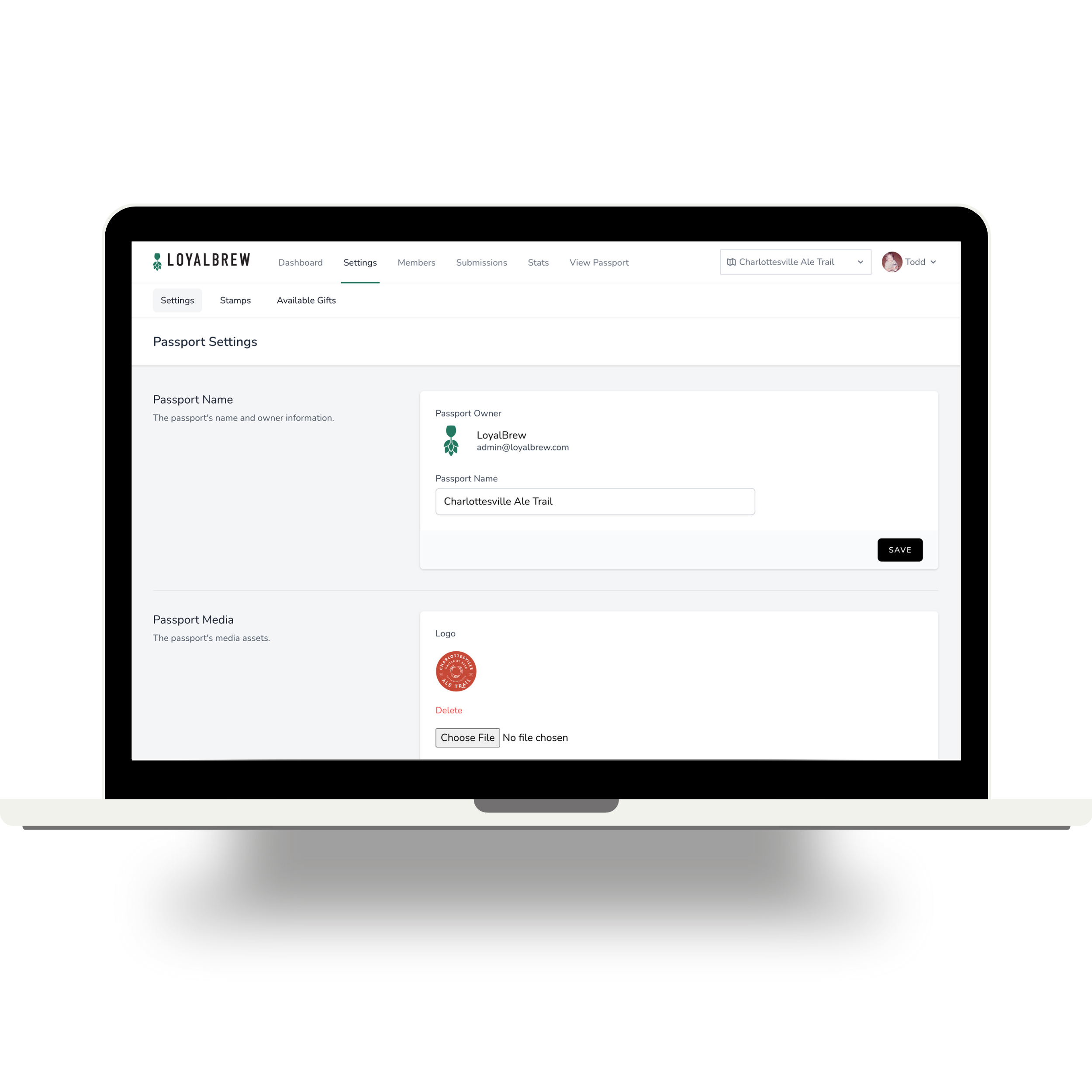 LoyalBrew admin panel